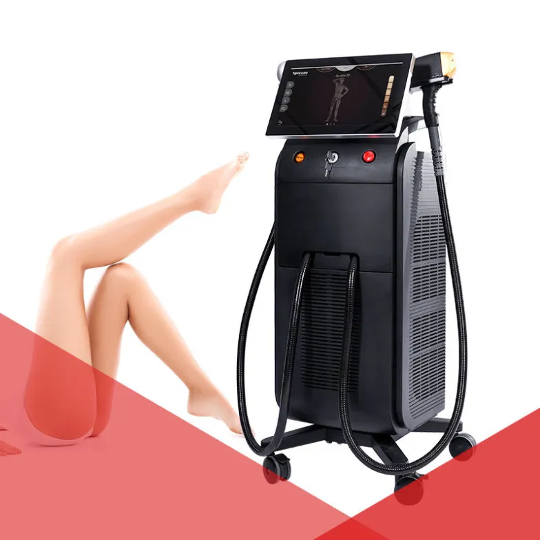 Laser Machine Channel Ice Ice Lazer Alexandrite Diodo 808 Cire Epilation Tria Beauty Repilnding Laser 4X Machine