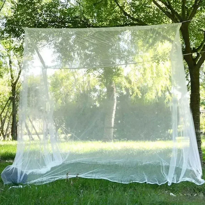 Camping Mosquito Net Indoor Outdoor Insect Tent Travel Repellent Tent Insect Reject 4 Corner Post Canopy Curtain Bed Hanging Bed 240320