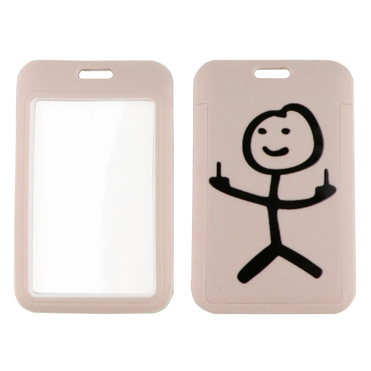 Neck Lanyard Keychain: Middle Finger Stickman Keychain Holder For Keys ...