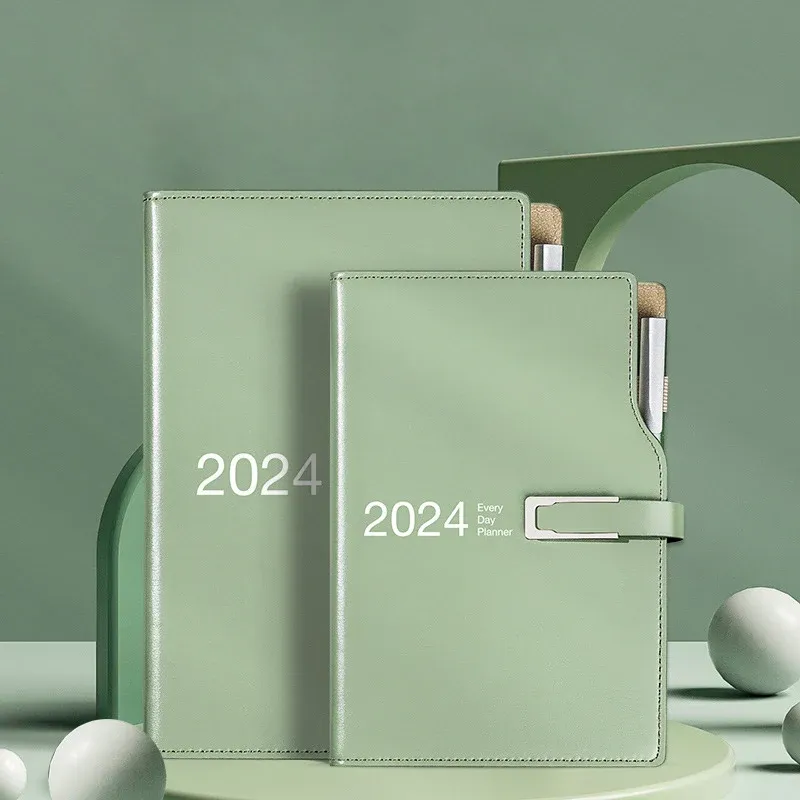 Notebook Agenda 2024 Planner Stationery Notebook e Notepad Organizer Diario Bullet Diary Calendario 365 Daily Sketchbook A6/A5 Journal Note Book