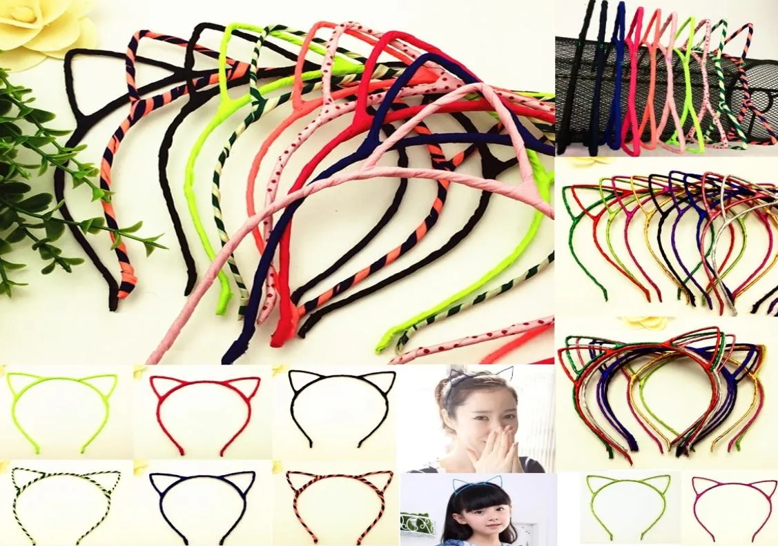 2020 Girls Hair Accessories Korean New Cute Cat Ears Headband Children Headdress Girls Hairpin Fine Accessories7769483