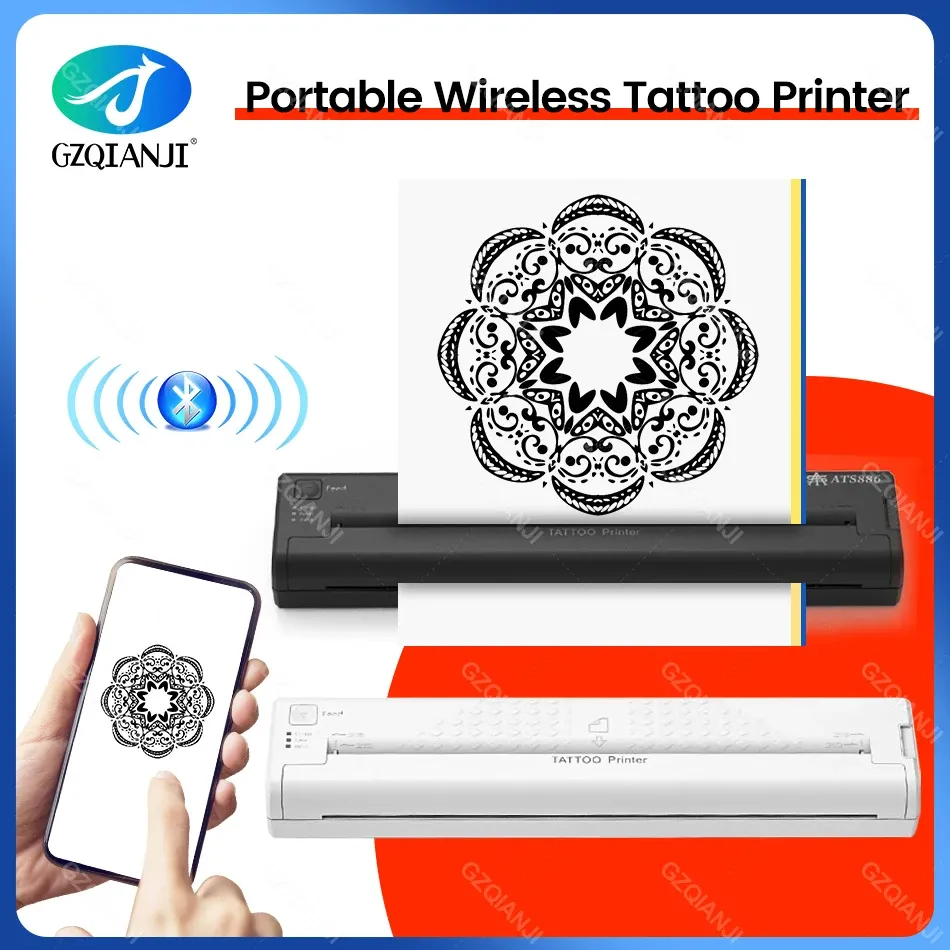Cases Tattoo Stencil Transfer Printer Hine Tattoo Printer Paper Portable Thermal Stencil Maker Line Photo Drawing Printing Copier