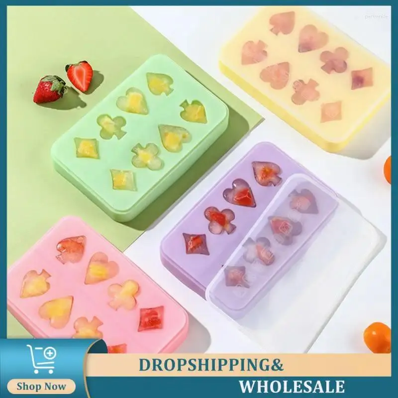 Baking Moulds Silicone Ice Lattice Molds Shapes And Patterns Making With Covers Quick Freezing Machines Are Prone To Detachment