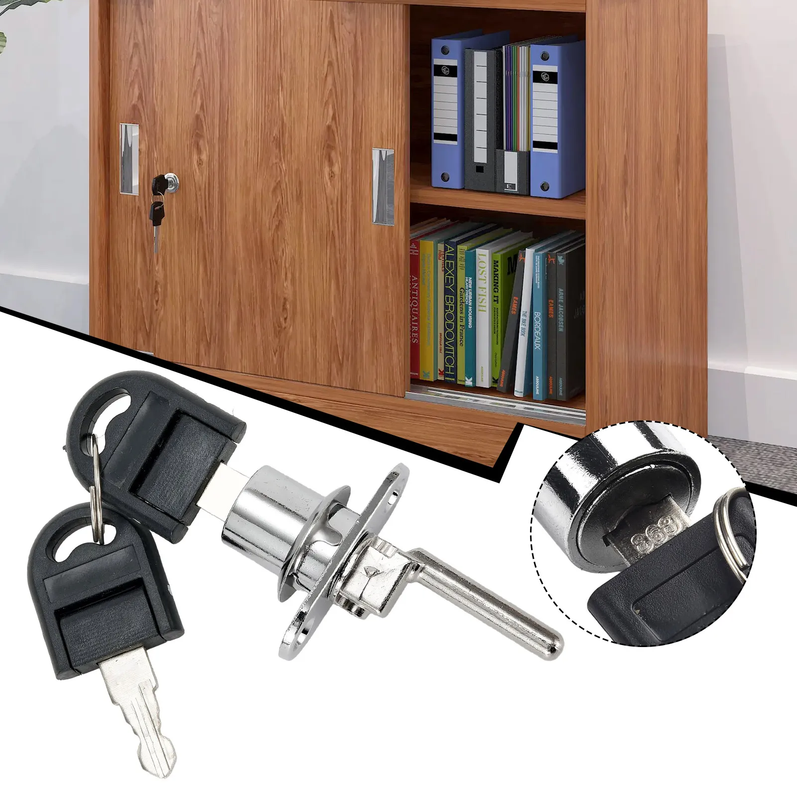 2 PackHigh Security 16/19mm Cylinder Door Lock, Desk Drawer Cabinet ...