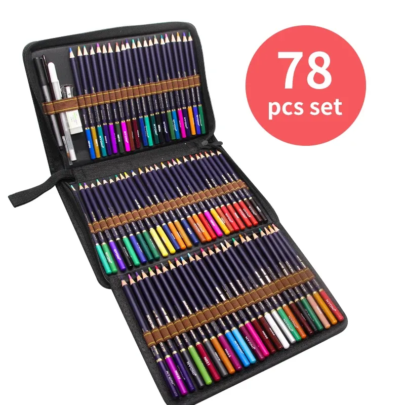 Ołówki 36/48/72 Kolory Profesjonalne kolorowe ołówek Zestaw akwarelowy ołówek ostrelarz Rysunek Pentrat Pencil Paint For Art Materpies