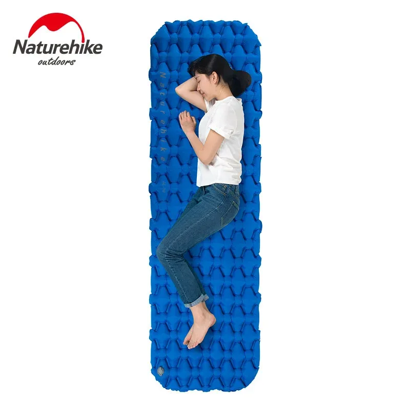 Mat Naturehike Ultralight nadmuchiwa poduszka na zewnątrz podkładka do spania przenośna kemping pojedyncze materaca do łóżka wilgoć