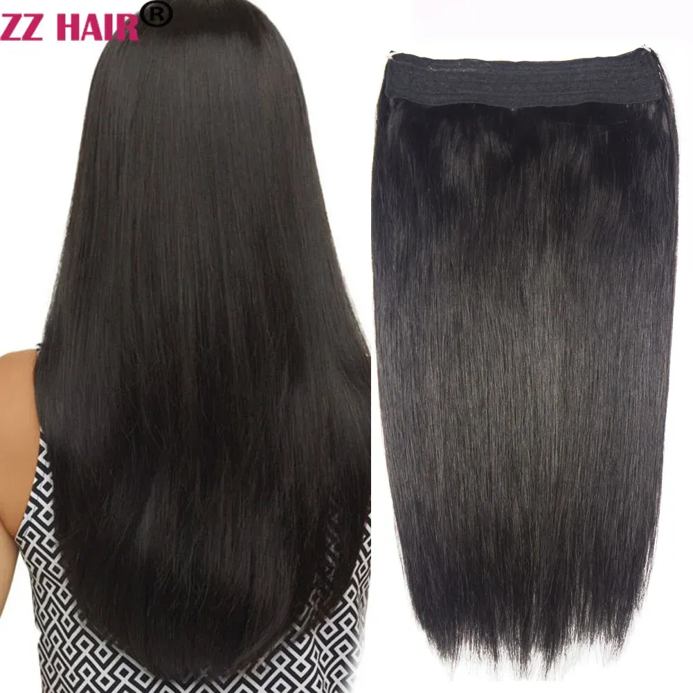 قطعة zzhair 100g200g 16 "28" آلة صنع رمي الشعر في ملحقات الشعر البشرية 100 ٪ 1pcs مستقيم لا مقاطع مستقيمة