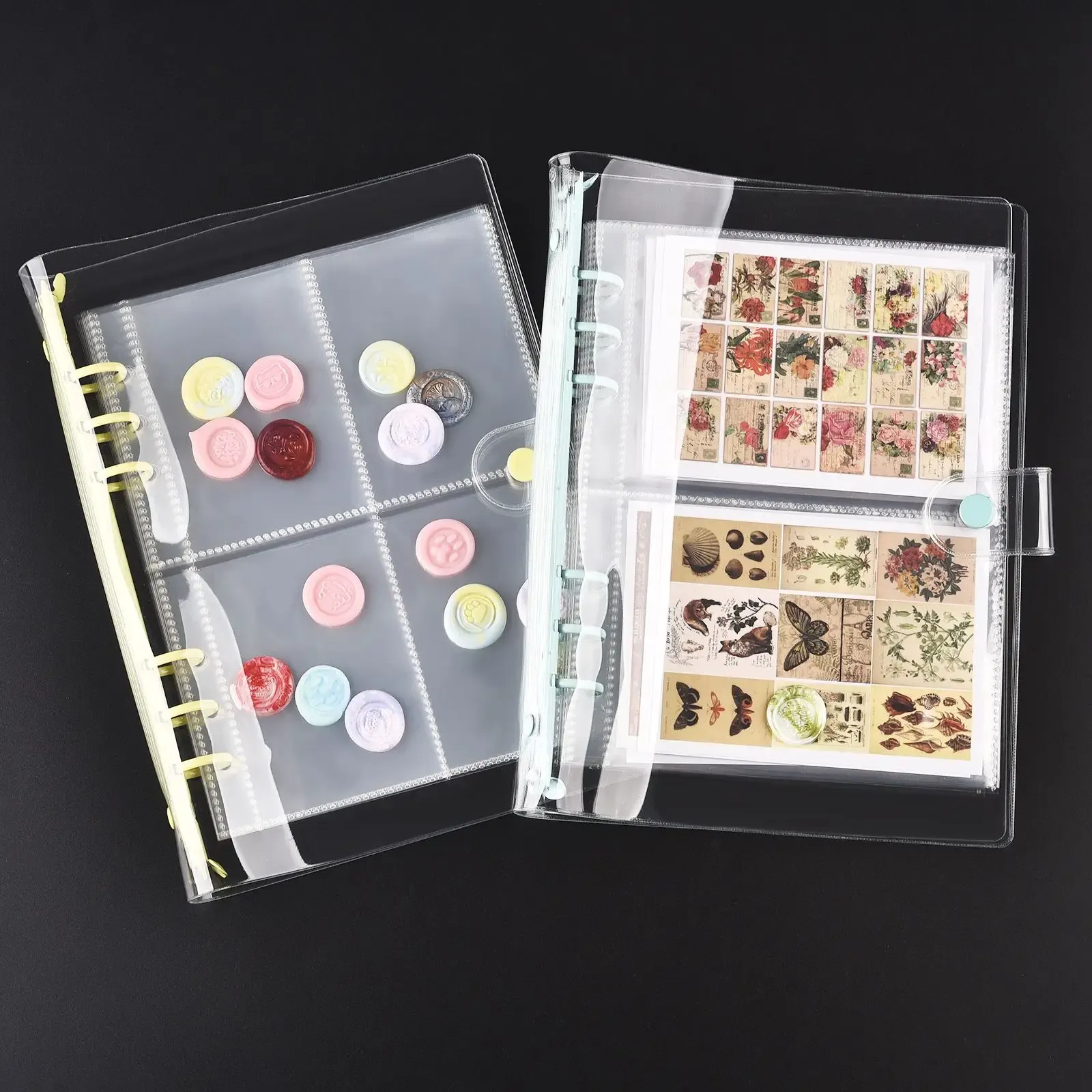 A5 Binder Photocards Cover Kpop Fotoalbum Simple Photocard Binder Collect Book Loose-Leaf Polaroid Album Scrapbook Card Binder