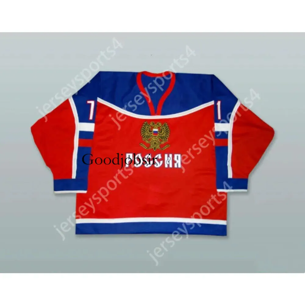 GDSIR Custom Kovalchuk 71 Russia Red Hockey Jersey New Top ED S-M-L-XL-XXL-3XL-4XL-5XL-6XL