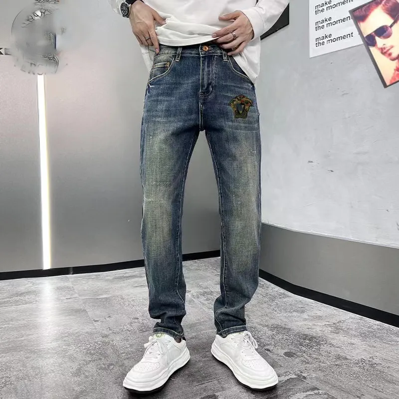 Designer jeans da uomo pantaloni lunghi pantaloni di alta qualità jeans di lusso marchio francese slim fit jeans streetwear jeans top brand