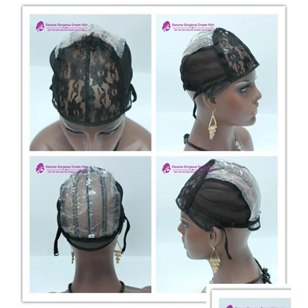Wig Caps For Making Weaving Wigs Only Stretch Lace Cap Adjustable Straps Back High Quality Cap6264991 Drop Delivery Hair Products Acce Otcgk