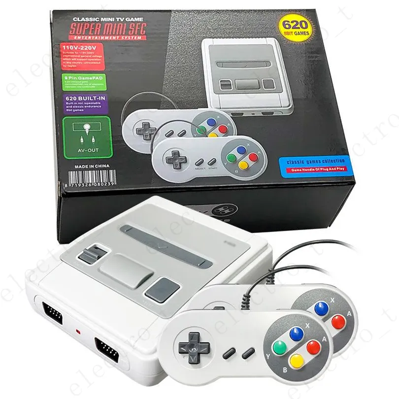 Super Mini Classic 2024 SFC Game Console AV Out 620 Black