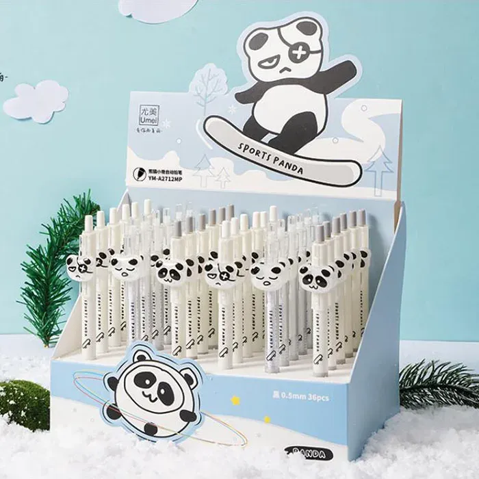 Potloden 36 pc's/veel creatieve panda press mechanisch potlood schattig 0,5 mm tekenen schrijven automatische pen schoolkantoor benodigdheden