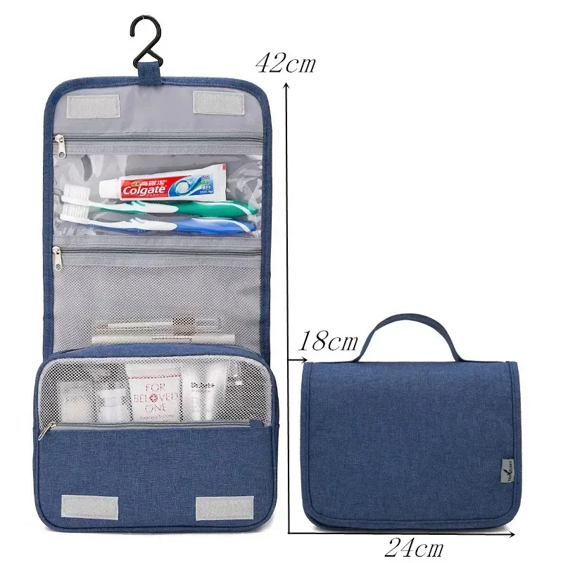 2024 Portable Travel Storage Bag Cosmetic Organizer Tyg underkläder toalettartikar Organiserare Fitväska Makeup Organiser Wash Storage Bag For