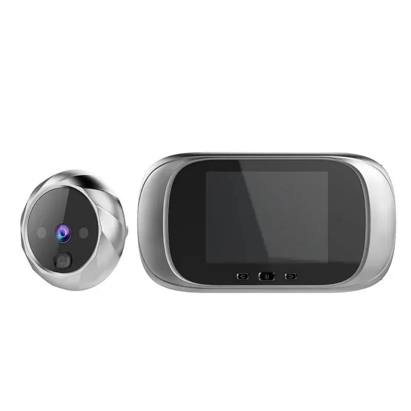 새로운 2024 HD 지능형 비디오 초인종 28/24 인치 PEEPGLASS 90 도어 모니터링 카메라 및 모션 감지 1. 스마트
