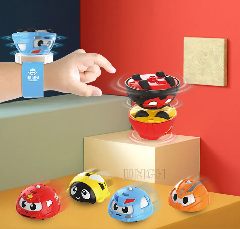 Interactive Pull Back Car Toys for Kids - Spinning Top Gyro Battle Cars ...