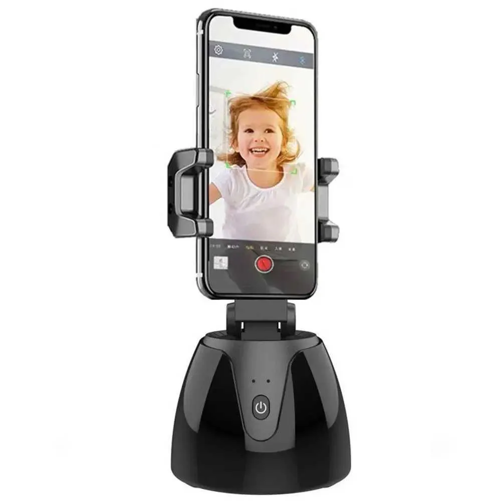 Auto Smart Shooting Selfie Stick 360 Degree Rotation Phone Holder Face Tracking Camera Tripod Head Live Vlog Video_voghion.com