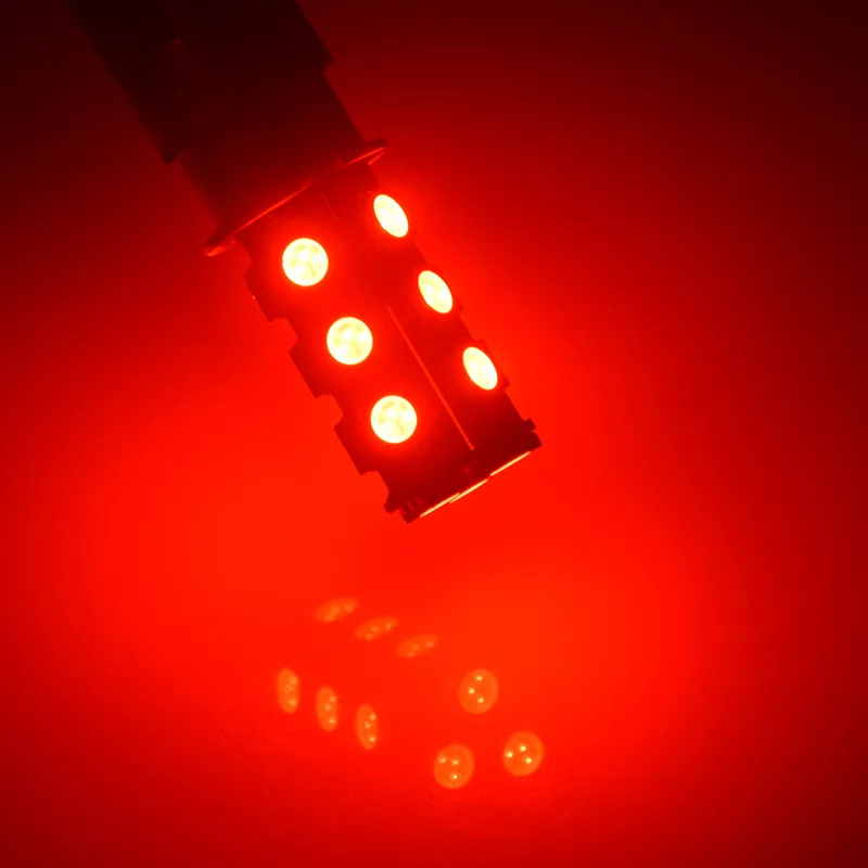 Lot De 2 Ampoules LED 1157 Rouge Pour Feu Stop Arrière - 6V, 5050 SMD - Marque Ruiandsion