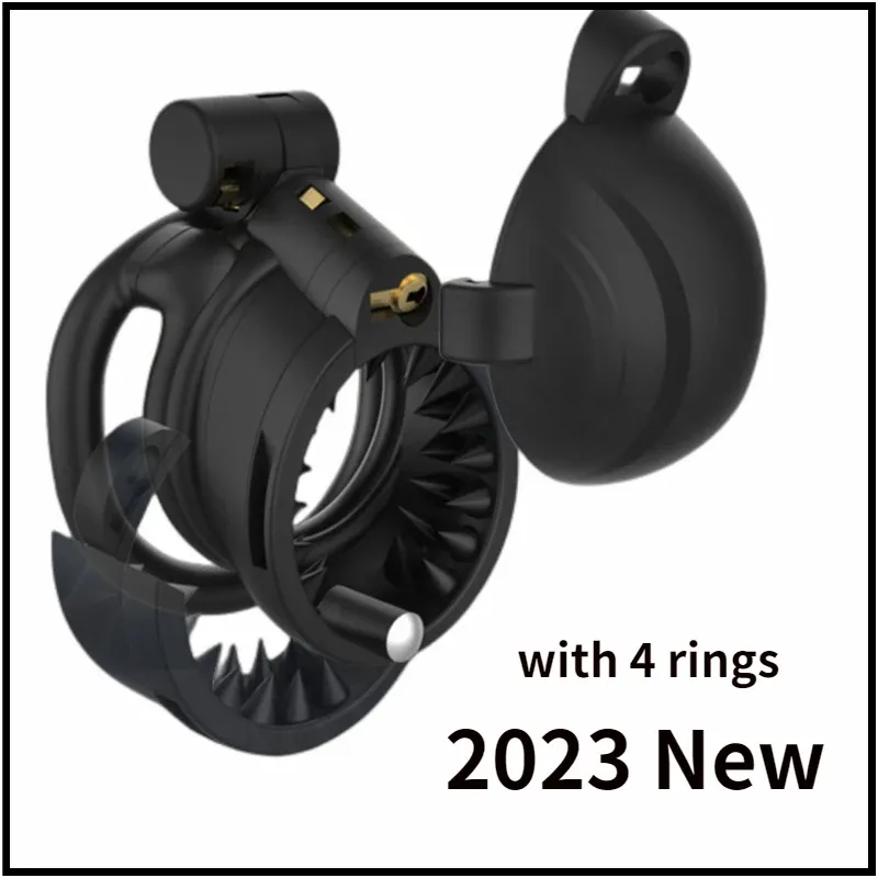 Ürünler 2023 Yeni Sissy Black Cage Cihaz Kemeri Hafif Kafes Yüzüğü Erotik Kobra Erkekler İçin Yetişkin Sextoy