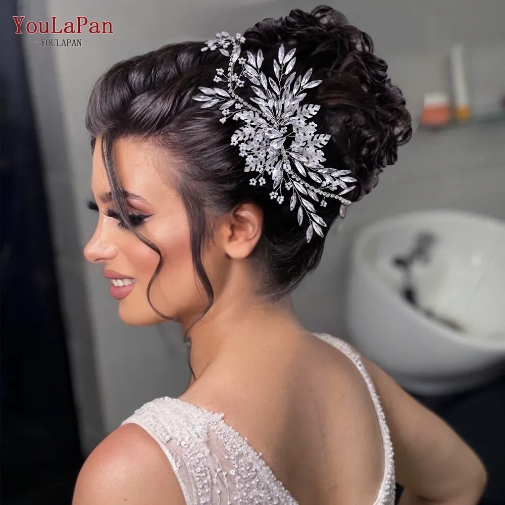 Jewelry Youlapan Hp277 Bride Wedding Hair Accessories Rhinestone Headband Bridal Headpiece Hair Ornament for Women Hair Jewelry Headwear