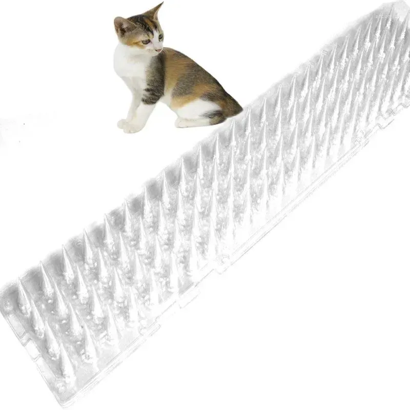 Porte-chats tapis de jardin Scat filet pour chats Anti-chat chiens tapis répulsif pour oiseaux bandes de piquants garder à l'écart des épines en plastique en toute sécurité