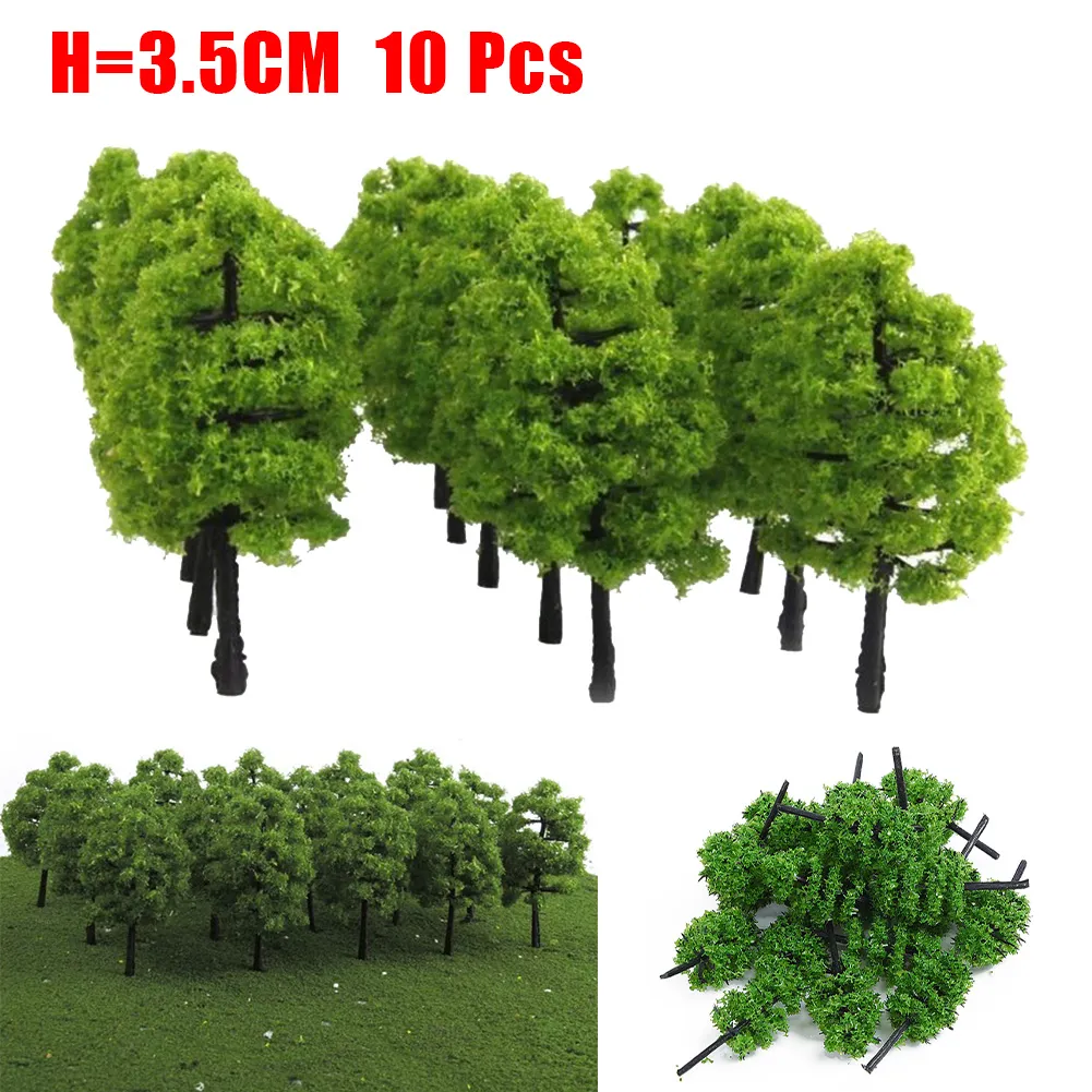 20-Pack 65mm Blossom Cherry Model Trees For Railroad Layout Scenery, HO/OO Scale