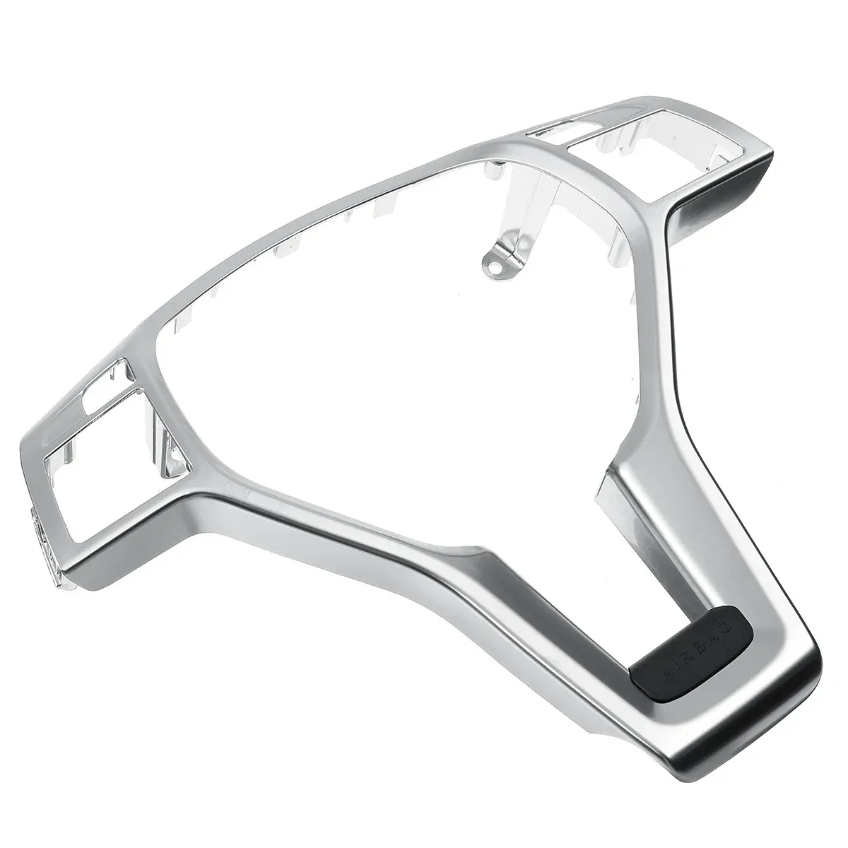 IDENUONA Gloss Black Steering Wheel Cover Trim For Mercedes Benz W176 W204 W212 (2012-2014)