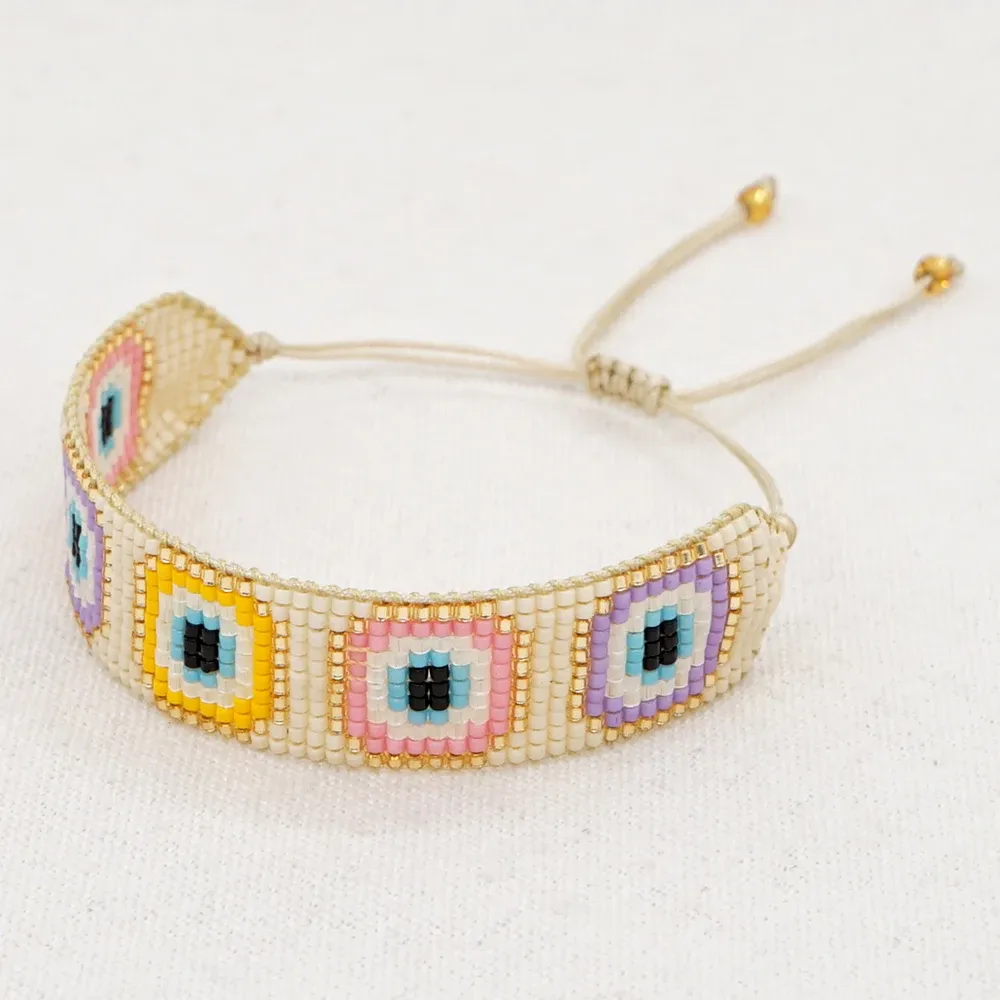 Браслеты Go2boho Turkish Evil Eye Bracelet Ювелирные изделия Miyuki Греческие глазные пульсерас Mujer Moda