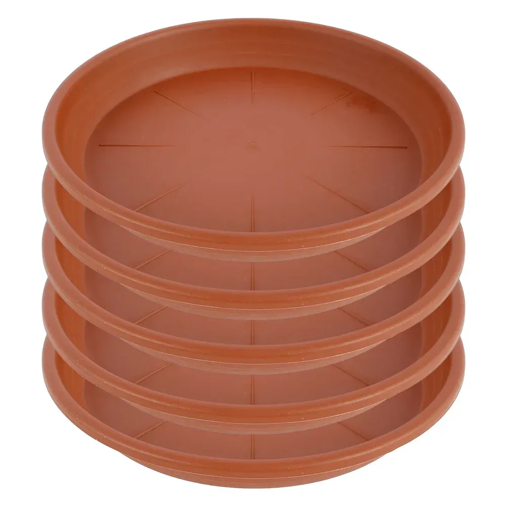 5Pcs New Durable Plastic Plant Saucer 15/25/30cm Round Drip Plant Trays Flower Pot Indoor Outdoor Home Garden Supplies