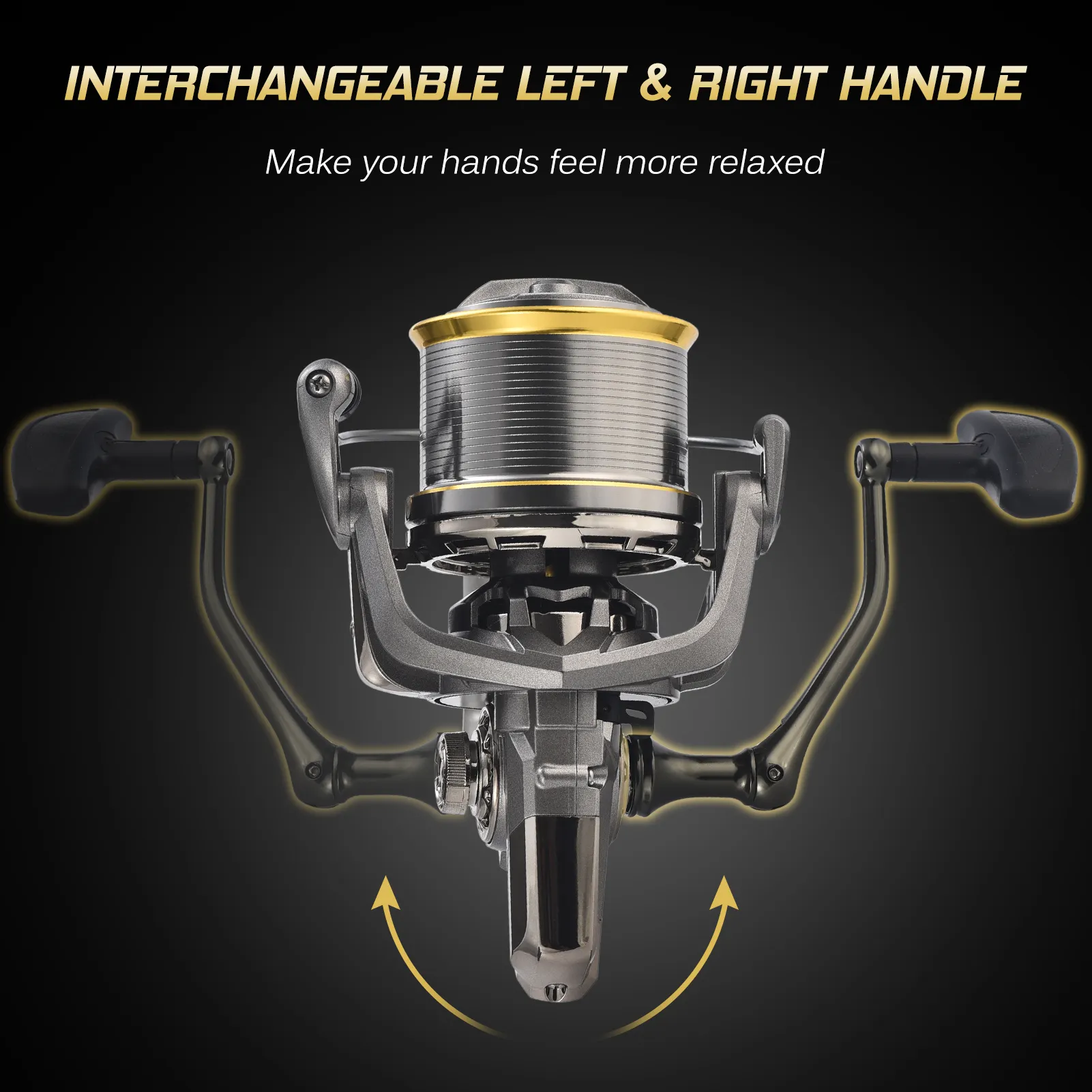 are fishing reel handles interchangeable Spinning Handle Replacement,Fishing Reel Rotary Knob Power Handle for Fishing Handle Replacement Parts : Sports & Outdoors and easy to hold Spinning Fishing Reel 6 Ball