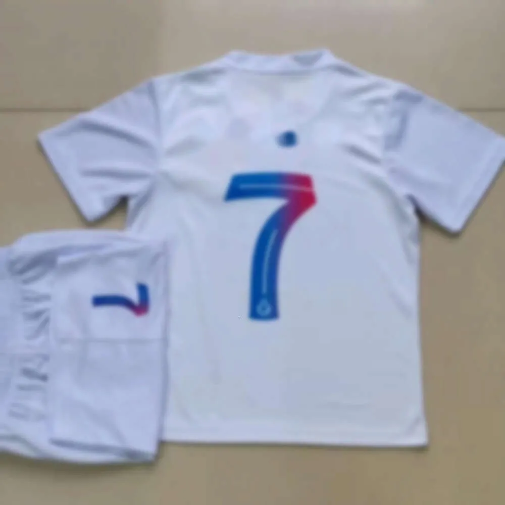 Soccer Jerseys 23-24 Al-nassr Fc Victory Erke White No.7 Ronaldo Kids' Jersey Digital Print 14-30