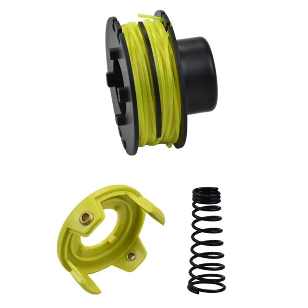 Set di filo e copertura del tappo per ryobi rac118 da 1,2 mm rlt3525s spool e tappo set primaverilo strumenti da giardino trimmer