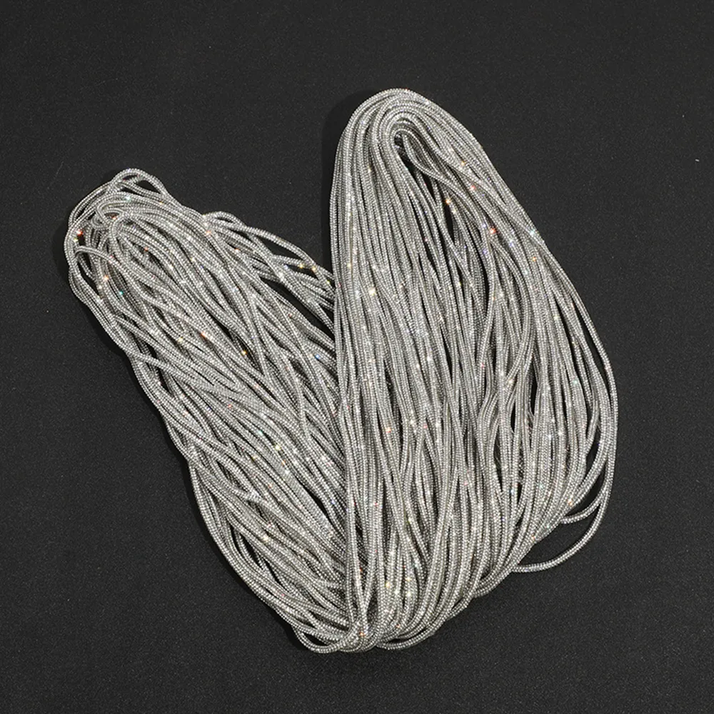 Rhinestone Cord: 2 Yards Glitter Crystal Tube Rope... From Ddmylucky ...