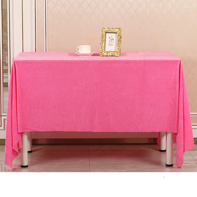 Table Cloth Conference Room Tablecloth Flat Red Desk Flannelette Display Cabinet Thickened