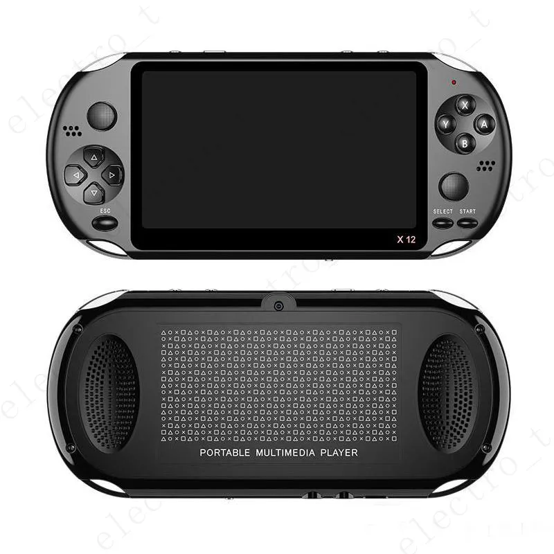 X12 Handheld Game Player 8 GB Pamięć Przenośne konsole gier wideo z 5.1 -calową obsługą ekranu koloru TF 32 GB MP3 MP4 Player MQ01