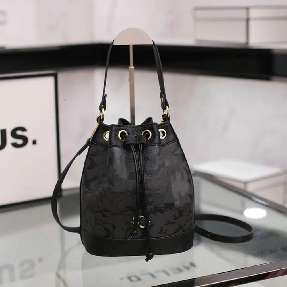 Luxury Printed Drawstring Bucket Bag Summer Fashion, Chic Shoulder  Crossbody Design, Unique Texture, Foreign Trade Quality