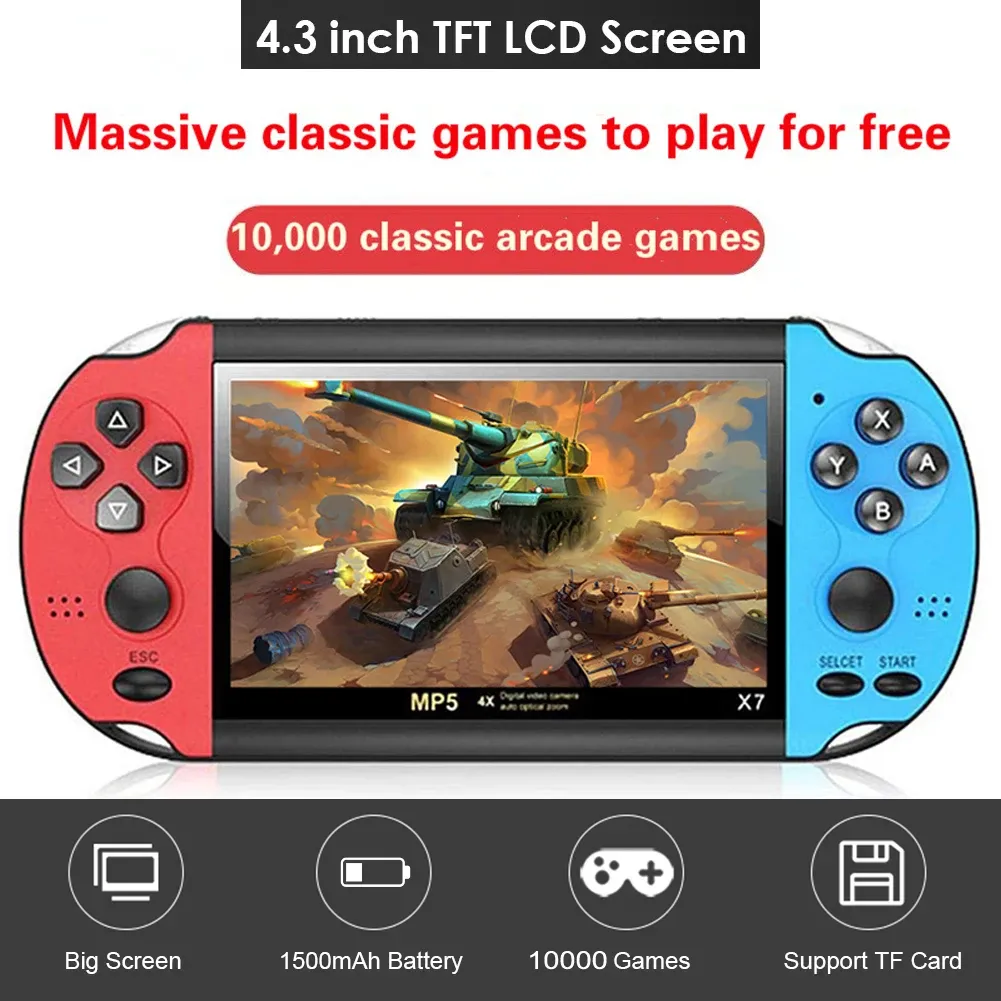 ミニレトロハンドヘルドゲームコンソール：家族の楽しみのための