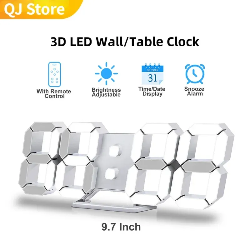 3D LED 3d Led Digital Clock Set With Digital... From Ddmyperfect, $41.9 ...