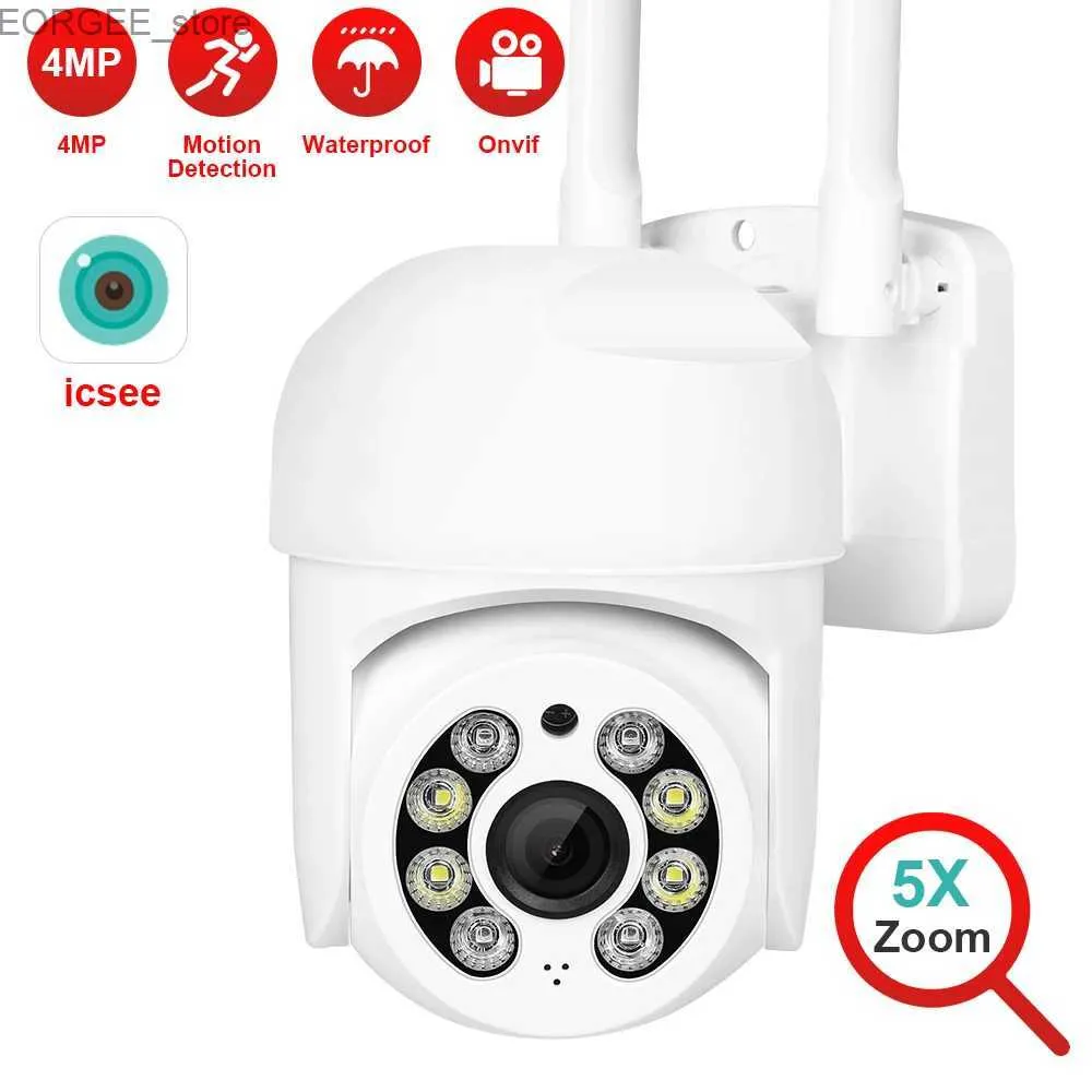 Diğer CCTV Kameralar 4MP HD WiFi IP Kamera Açık Mekan Güvenlik Renk Gece Görme 2MP Kablosuz Video Gözetim Kameraları Akıllı İnsan Algılama ICSEE Y240403