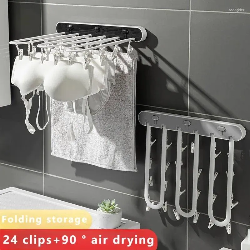 Prends Pliant Plik Socking Stretch sans coup de poing 24 Clip sous-vêtements adaptés à la serviette au balcon