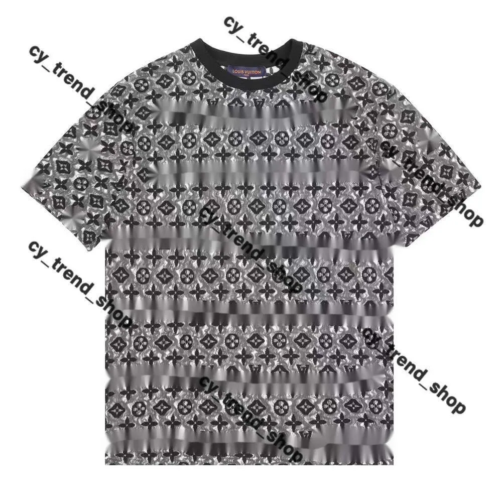 Louies Vuttion Shirt Men's Tシャツデザイナーファッショナブルなヤングメンズマーセル化コットンショートスリーブ夏のスリムフィット汎用快適なルーズビューションシャツ147