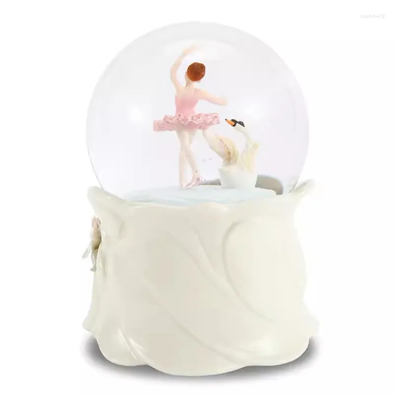 Figurine decorative Crystal Ball Music Box Ballerina Girl Princess Birthday For Children