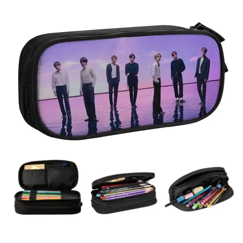 School Bts Pencil Holder BTS BT21 Pencil Case Pencil Pouch Large