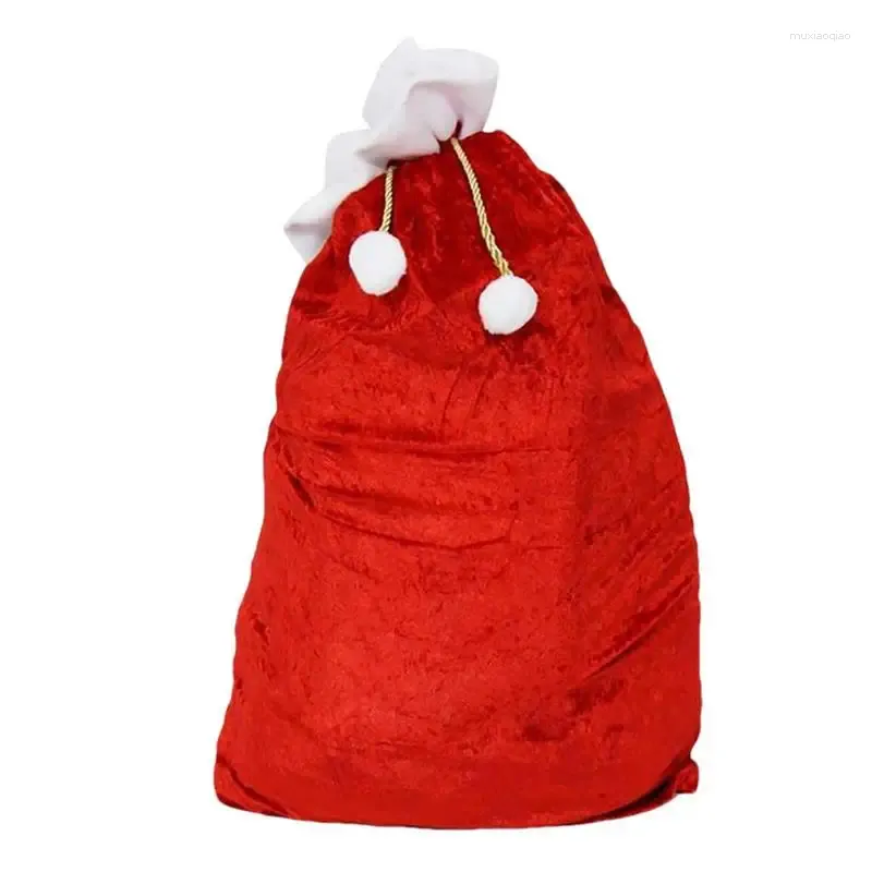 Bolsas de armazenamento Bolsa de brinquedo Calendário Candy Presente de Natal Santa Large para brincar presente