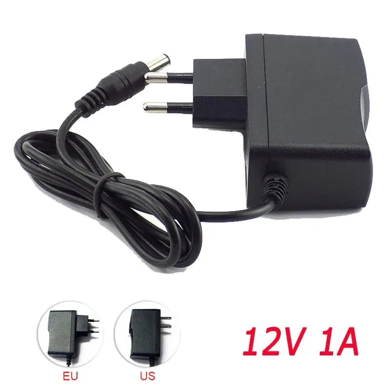 Adaptateur d'alimentation AC vers DC 100-240V Adaptateur de chargeur d'alimentation 5V 12V 9V 1A 2A 3A 0.5A US EU PLIGE 5,5 mm x 2,5 mm pour lampe à bande LED CCTV