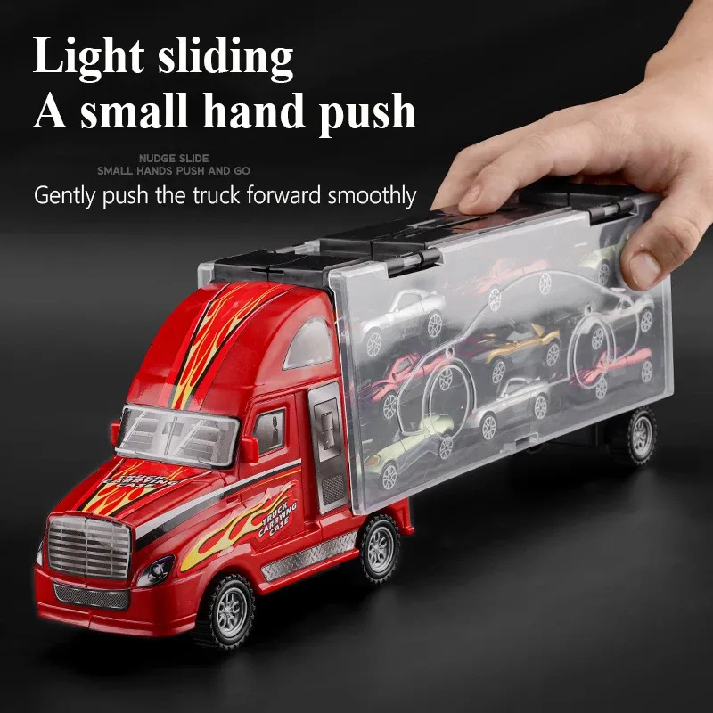 GroBer Fahrzeugset Fur GroBe Autowagen 2024 Big Transport Container Mit Mini Diecast Fahrzeugen Von 16 98 DHgate