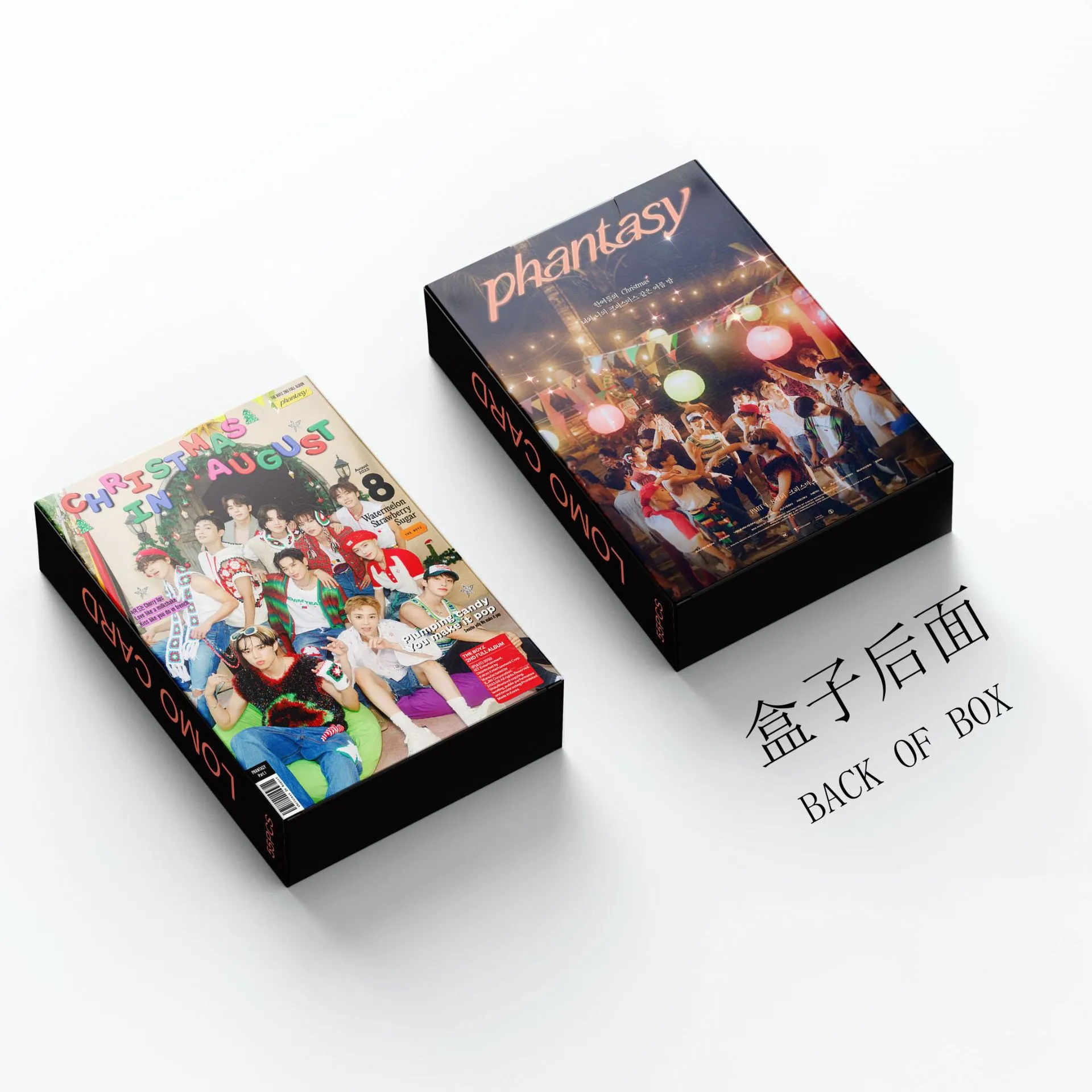 55st/set Kpop The Boyz Nya album Phantasy Lomo Card Lip Gloss Photocards Högkvalitativa tryck Vykort Kawaii Idol -fans gåva
