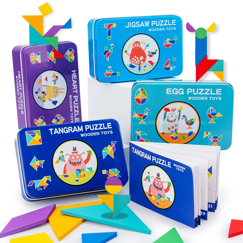 DHgate.com:Tangram Jigsaw Puzzle - Wooden Montessori Toy for Kids Brain ...