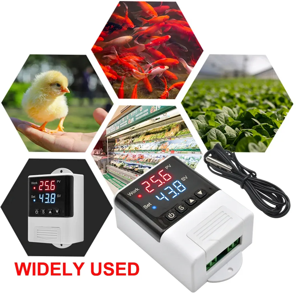 Termostato regolatore di temperatura wireless Wi-Fi AC110-220V DTC1201