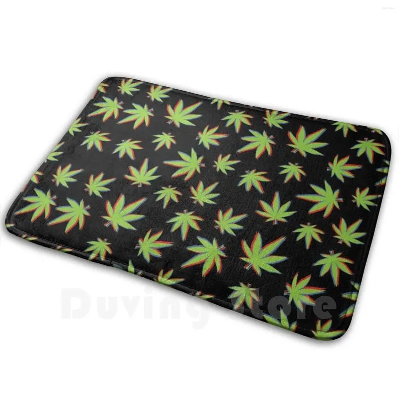 Tapis et feuilles pour le tapis tapis tapis tapis coussin toxicomanie souple canabis pot fumer l'herbe de cigarette hanf joint